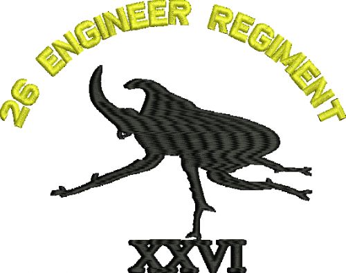 25 Engineer Regiment Embroidered Polo Shirt